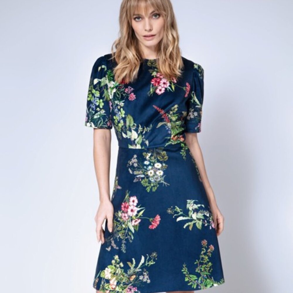 St. Piece Velvet Alex Dress Robin Midnight Size 8